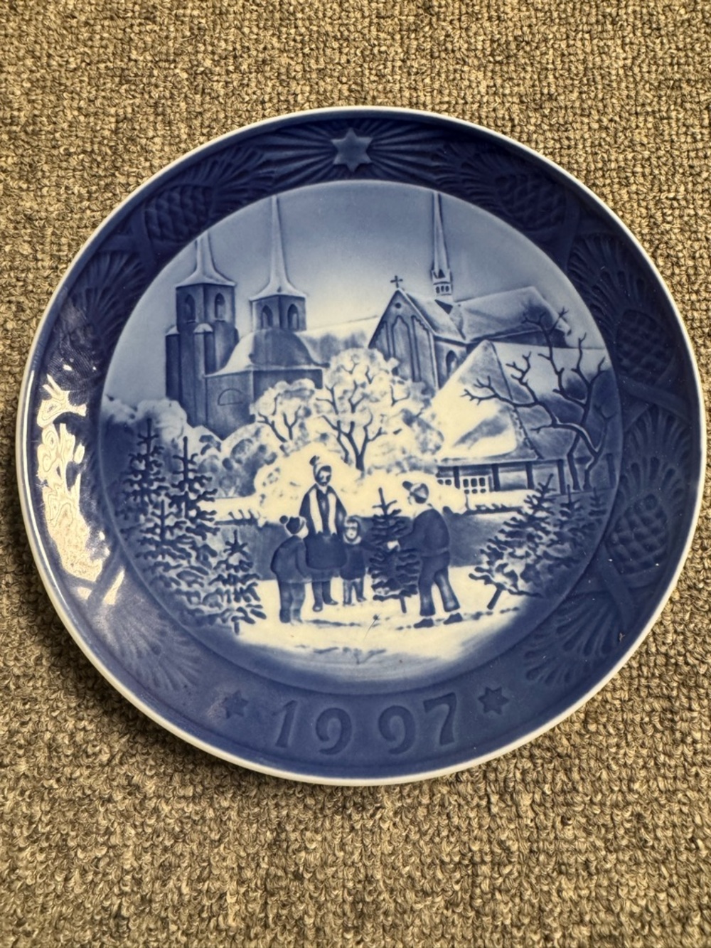 Royal Copenhagen Blue and White 1997 Collector Plate